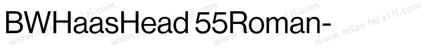 BWHaasHead 55Roman字体转换
